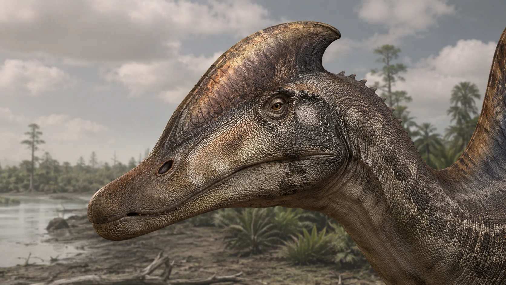Spinosaurus mirabilis kafa kreti bilimsel canlandırması