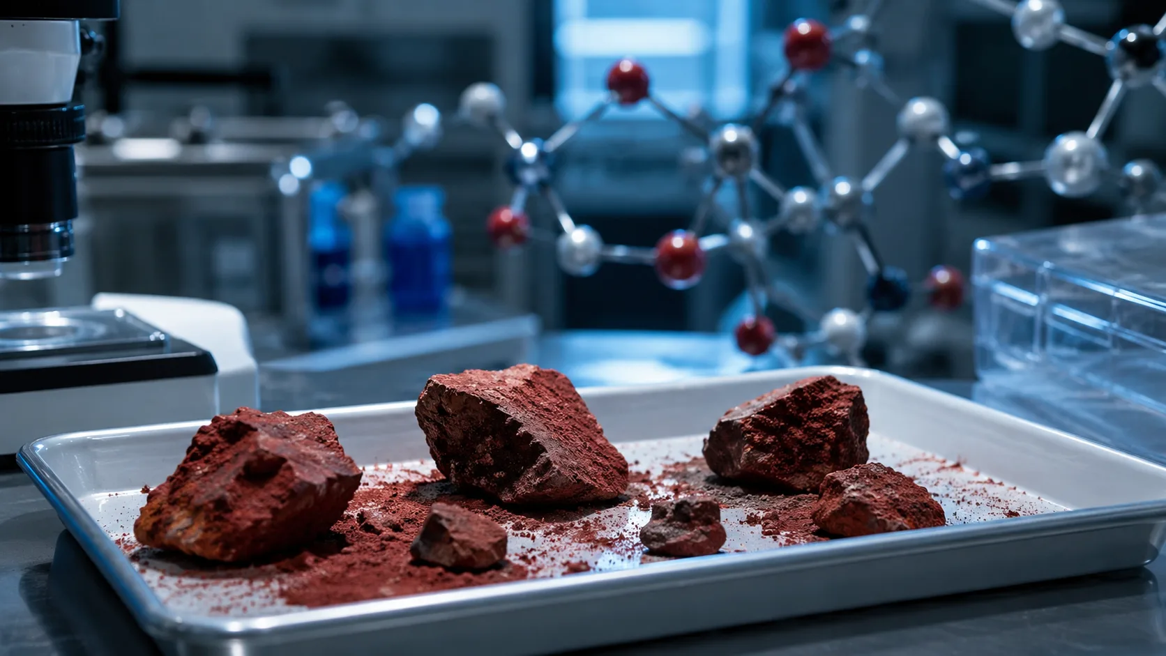 Mars organik molekül zincirleri bilimsel analiz görseli