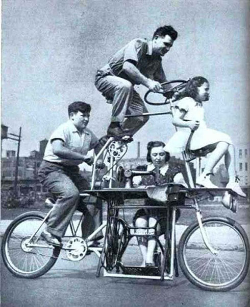 Dikiş Makineli Bisiklet