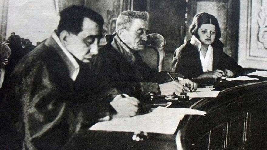 1933 yılında eski İstanbul Adliye sarayında yapılan bir duruşma