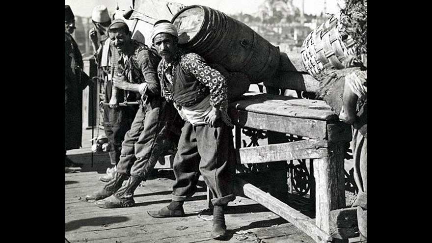 1900'lü yıllarda hamallar