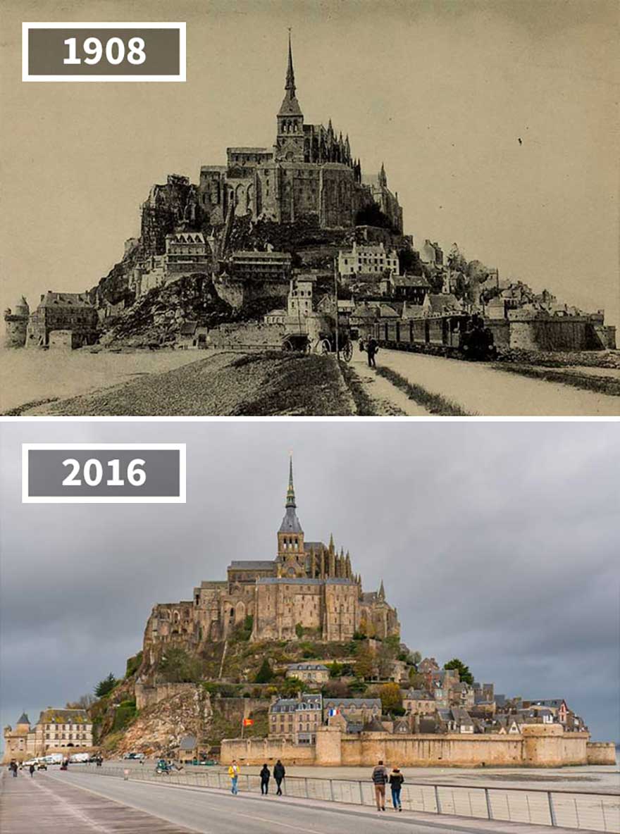 Mont Saint-Michel geçmişten günümüze